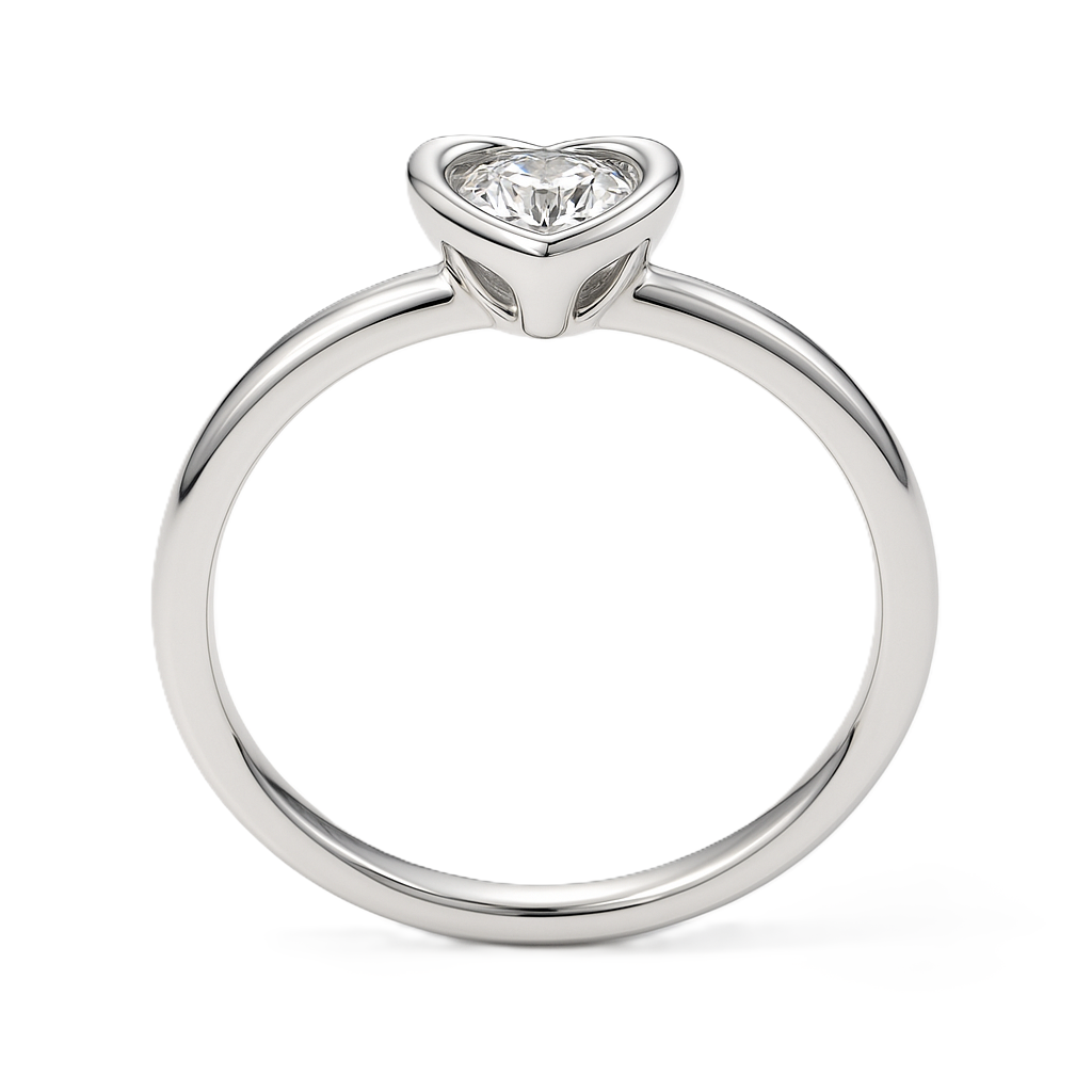 Moissanite Solitaire Ring – 925 Silver, 3mm Round Brilliant Cut