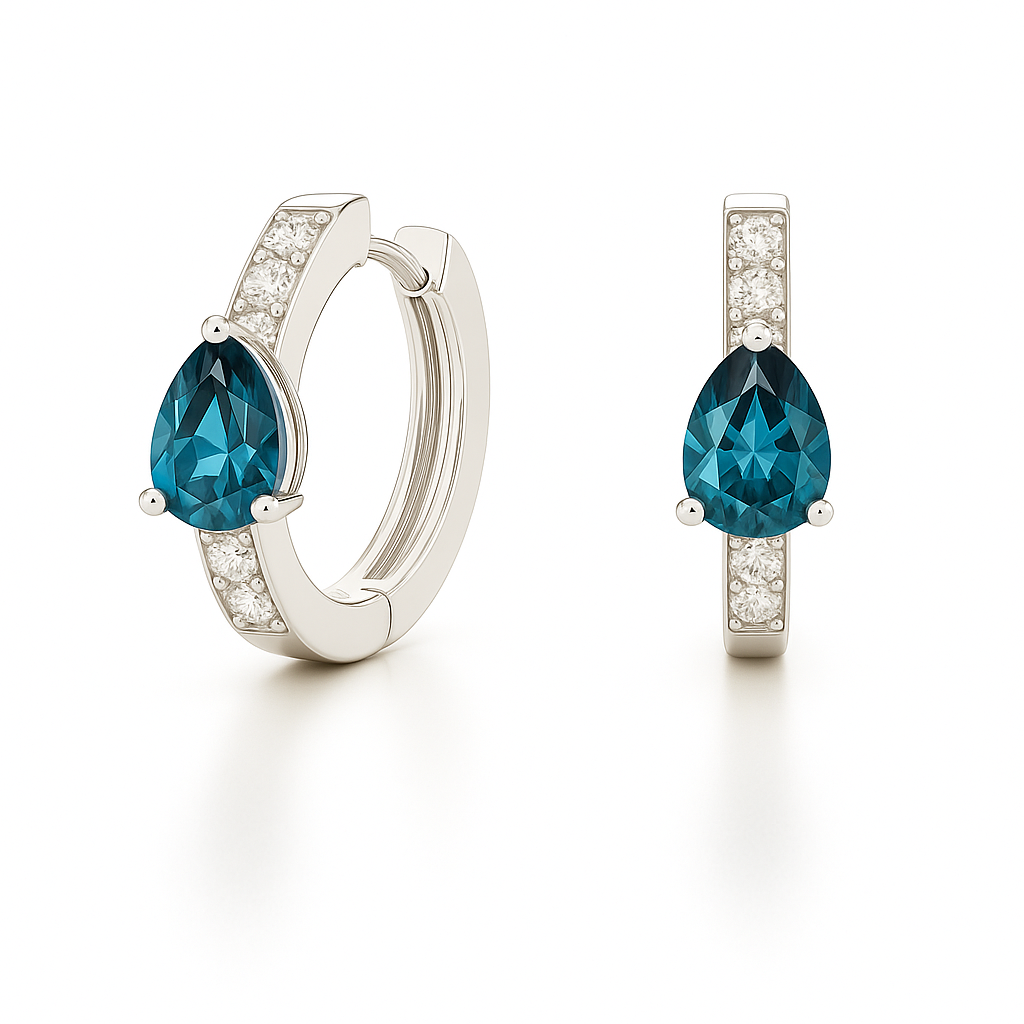 アクセサリー BLUE 925 Silver Bujukan Stud Earrings. SKU: EG14642SVJBT