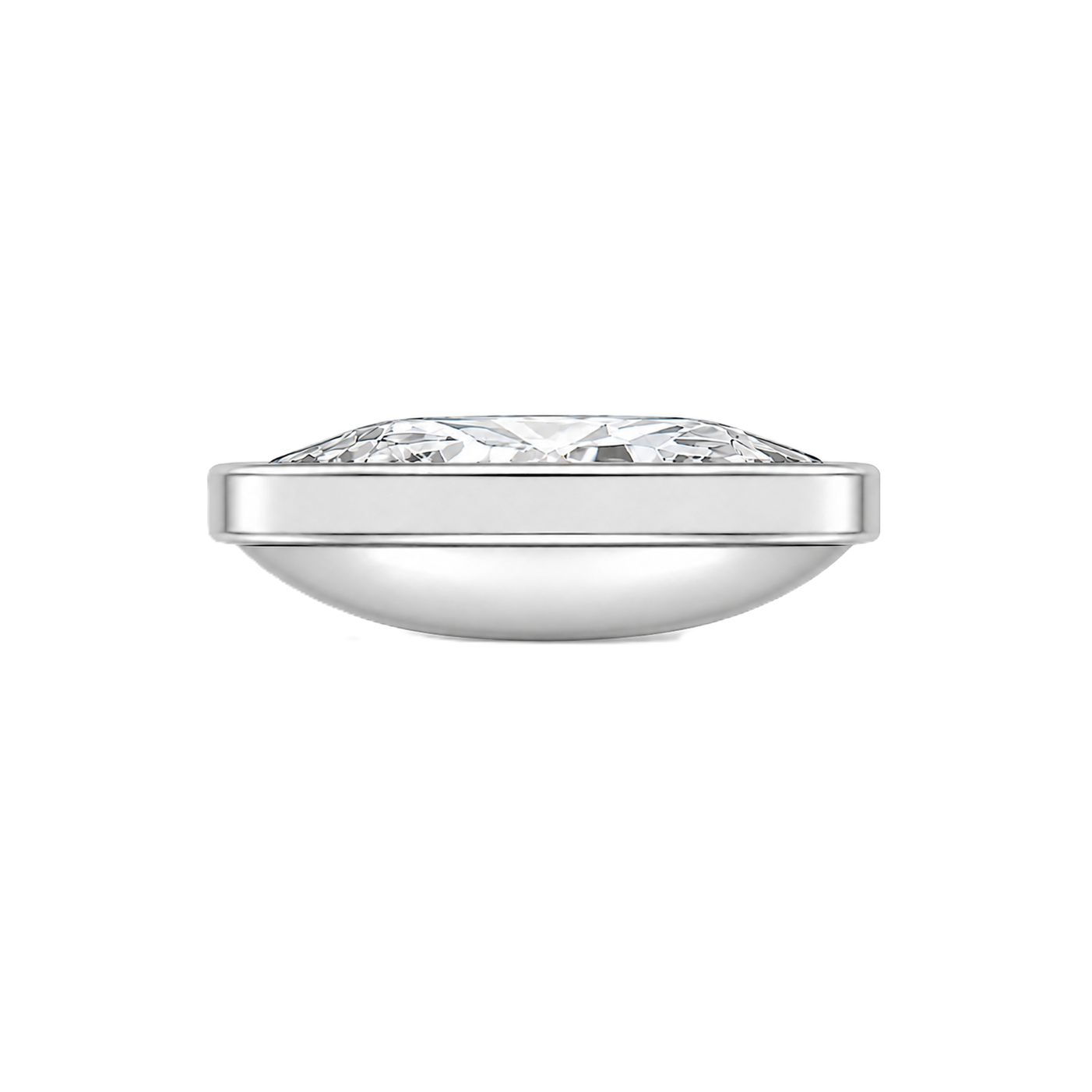Marquise Moissanite Necklace – 14 x 7 mm – 925 Silver | BSI Jewelry
