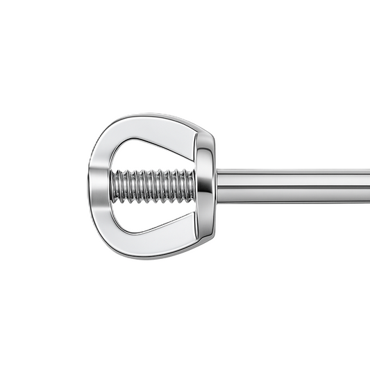 925 silver screw-back post in white gold-plated finish. Secure, hypoallergenic and safe to wear.