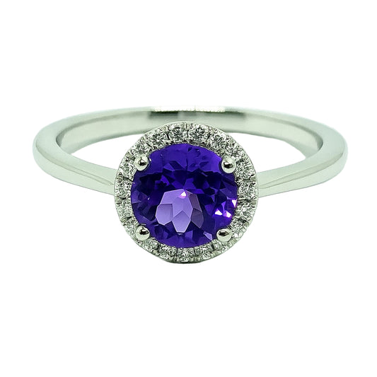 Moissanite & Sapphire Ring – 925 Silver, 4.30mm Round Cut