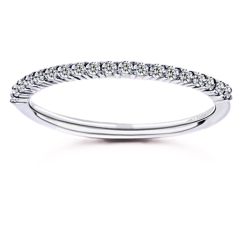 Moissanite Half-Eternity Wedding Band – 0.10 carat – 925 Silver