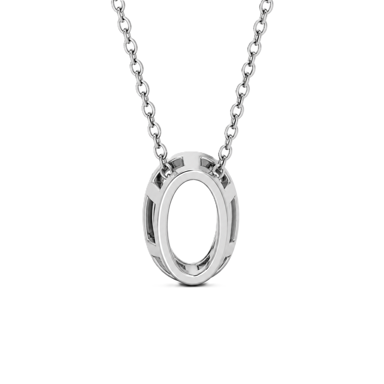 Oval Moissanite Necklace – 11×9 mm Oval – 925 Silver | BSI Jewelry