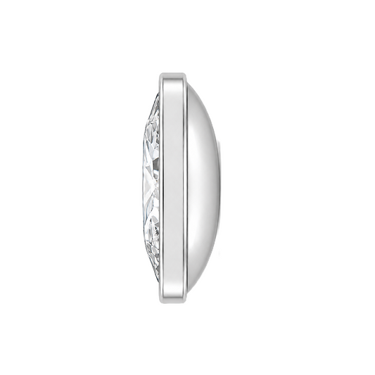 Oval Moissanite Necklace – 11 x 9 mm Oval – 925 Silver | BSI Jewelry